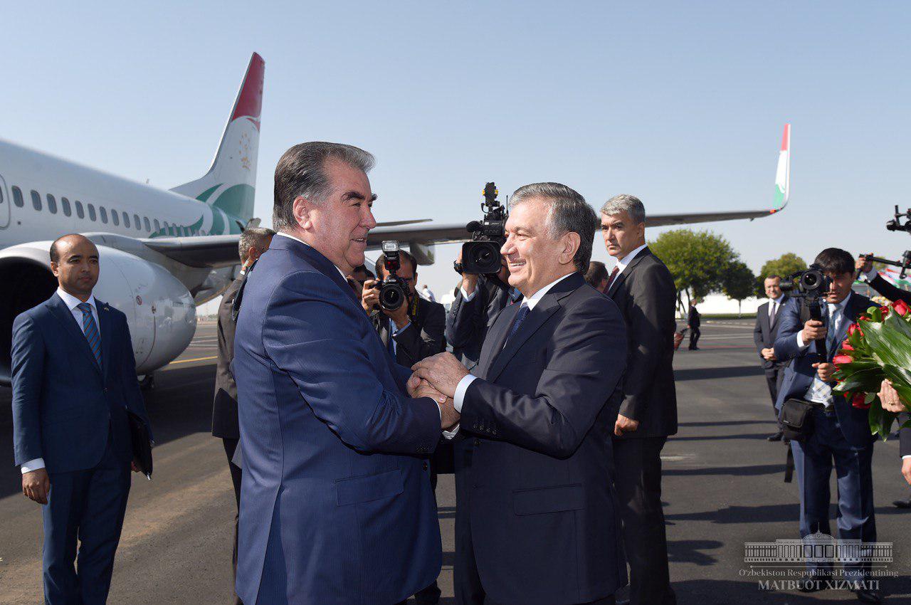 President of Tajikistan during a visit to Tashkent in 2018 